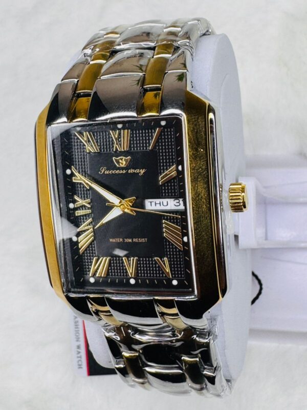 SUCCESS-WAY-CL229 Black Wrist Watch Full Calander Stainless Still - Image 5
