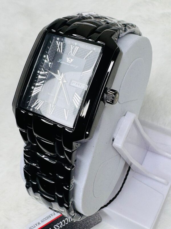 SUCCESS-WAY-CL229 Full Black  Wrist Watch Full Calander Stainless Still - Image 2