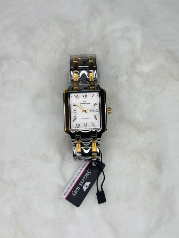SUCCESS-WAY-CL229 White Wrist Watch Full Calander Stainless Still - Image 4