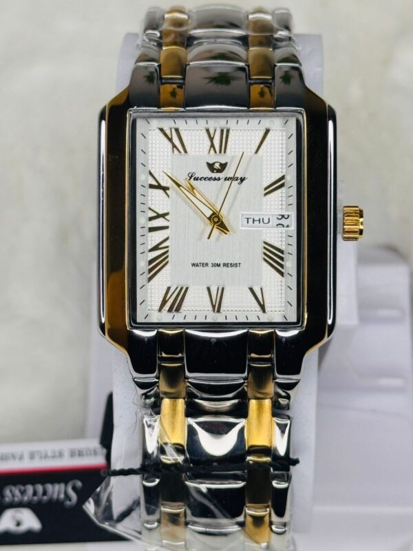SUCCESS-WAY-CL229 White Wrist Watch Full Calander Stainless Still