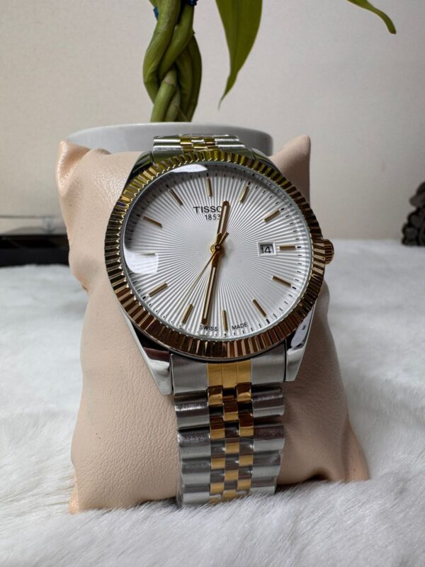 Tissot 1853 Classic Two-Tone Gents Watch – White Dial - Image 2