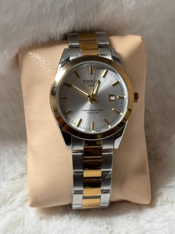 Tissot 1853 Powermatic 80 Silicium Automatic Watch –Silver white gold - Image 5