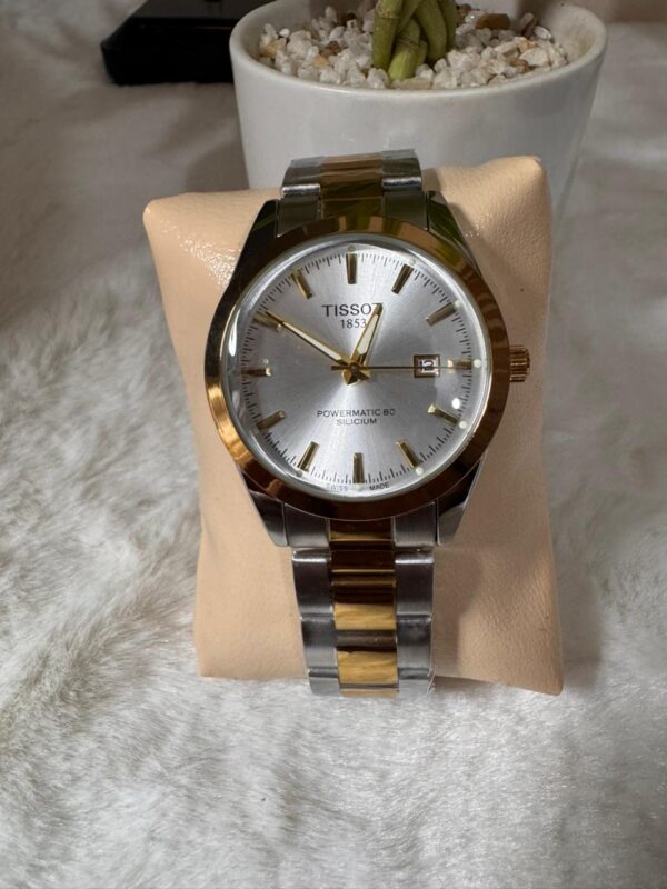 Tissot 1853 Powermatic 80 Silicium Automatic Watch –Silver white gold - Image 4