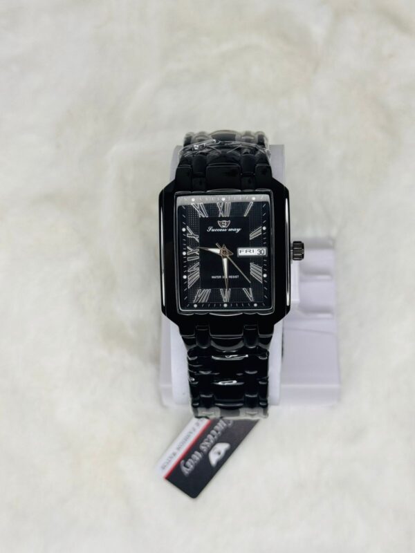 SUCCESS-WAY-CL229 Full Black  Wrist Watch Full Calander Stainless Still