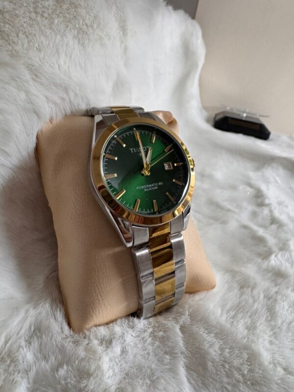 Tissot 1853 Powermatic 80 Silicium Automatic Watch- Green Dail - Image 7