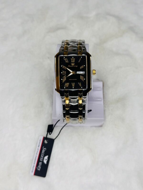 SUCCESS-WAY-CL229 Black Wrist Watch Full Calander Stainless Still - Image 2