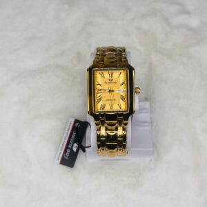 SUCCESS-WAY-CL229 Golden Wrist Watch Full Calander Stainless Still