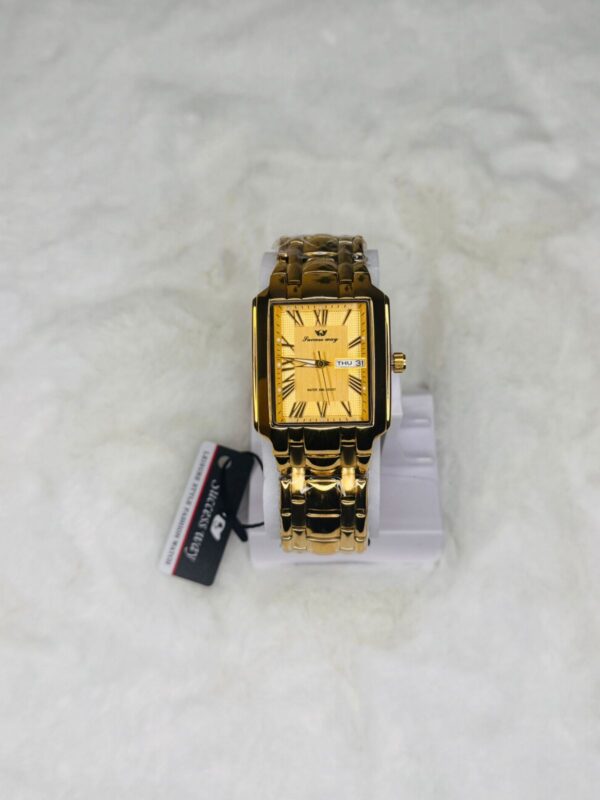 SUCCESS-WAY-CL229 Golden Wrist Watch Full Calander Stainless Still