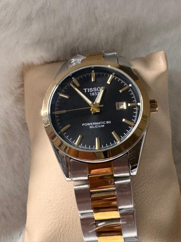 Tissot 1853 Powermatic 80 Silicium Automatic Watch- Black Dail - Image 6
