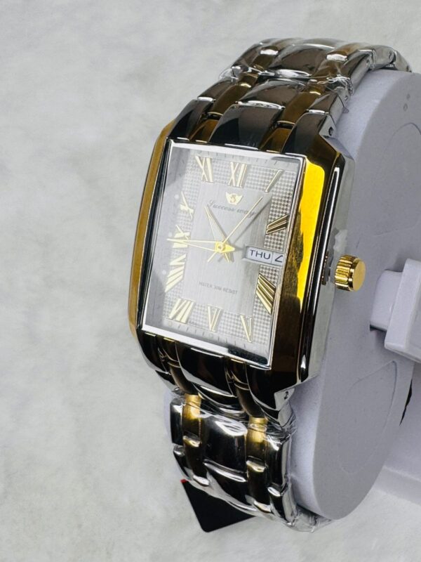 SUCCESS-WAY-CL229 Cream White  Wrist Watch Full Calander Stainless Still - Image 5