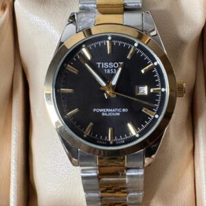 Tissot 1853 Powermatic 80 Silicium Automatic Watch- Black Dail