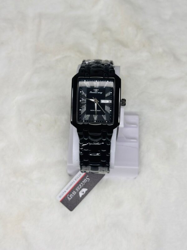 SUCCESS-WAY-CL229 Full Black  Wrist Watch Full Calander Stainless Still - Image 6