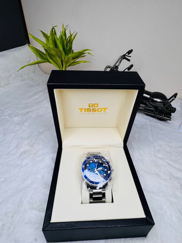Tissot Seastar 1000 Chronograph Men's Blue Watch T1204171104100 - Image 2