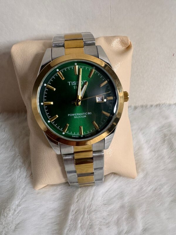 Tissot 1853 Powermatic 80 Silicium Automatic Watch- Green Dail - Image 3