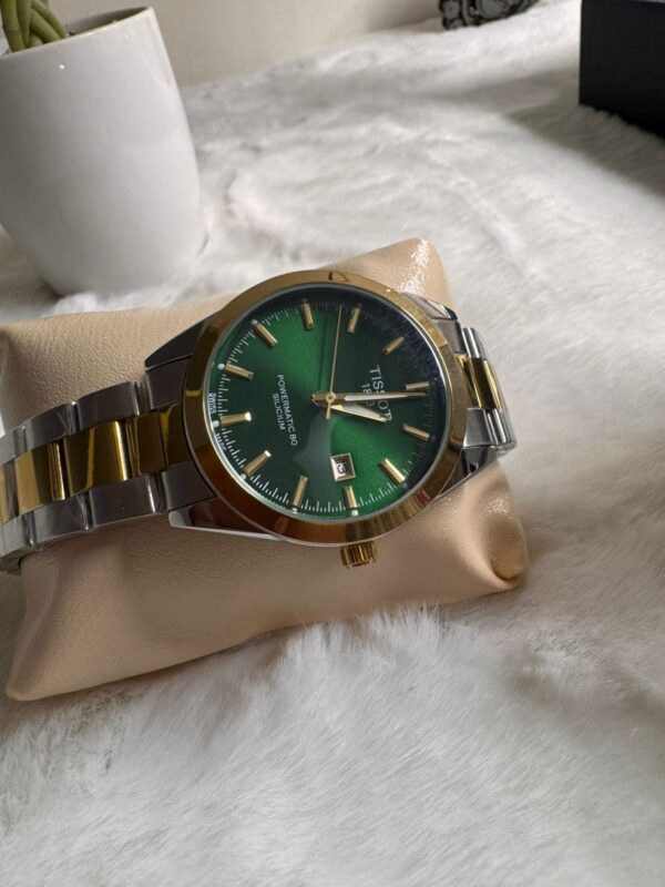 Tissot 1853 Powermatic 80 Silicium Automatic Watch- Green Dail - Image 4