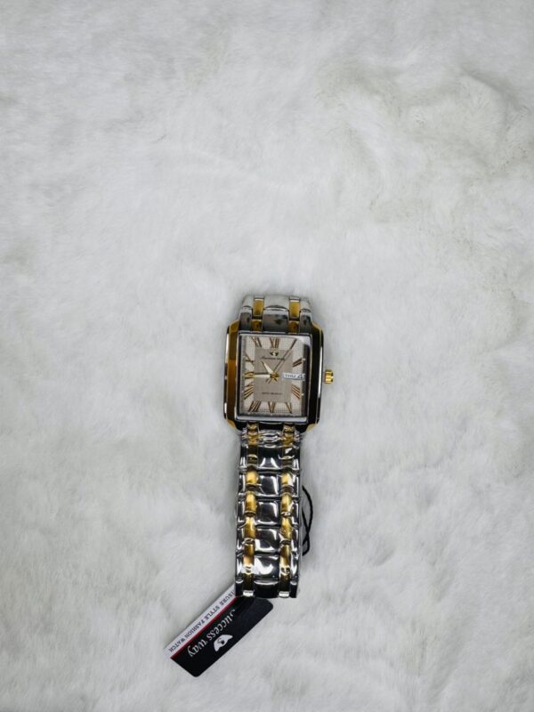 SUCCESS-WAY-CL229 Cream White  Wrist Watch Full Calander Stainless Still - Image 4