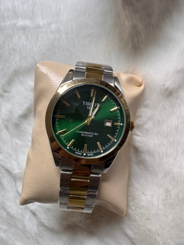 Tissot 1853 Powermatic 80 Silicium Automatic Watch- Green Dail - Image 6