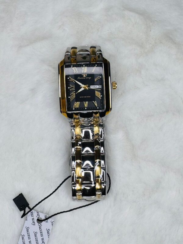 SUCCESS-WAY-CL229 Black Wrist Watch Full Calander Stainless Still - Image 3