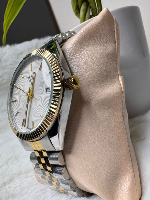 Tissot 1853 Classic Two-Tone Gents Watch – White Dial - Image 4
