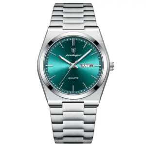 Poedagar 930 – Sliver Green Man watches